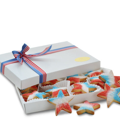 Dark Blue Ribbon Cookie Gift Box